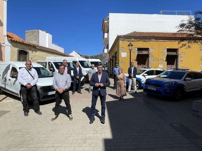 Los primeros ocho vehículos llegaron este martes a Valsequillo / TA